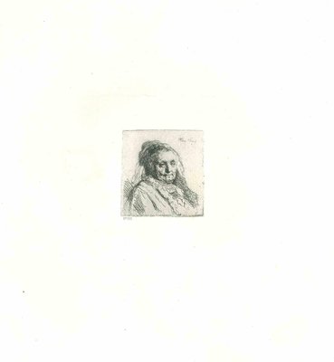 Charles Amand Durand after Rembrandt, The Artist's Mother, Engraving, 19th Century-ZCI-1788581