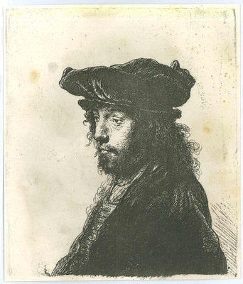 Charles Amand Durand after Rembrandt, The Fourth Oriental Head, Engraving, 19th Century-ZCI-1781519