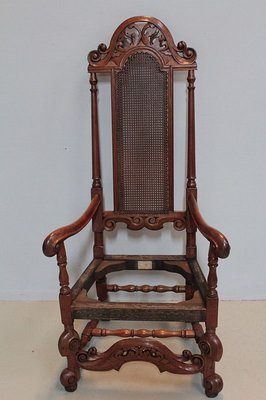 Charles II Style Teak Armchair, 19th Century-RVK-1064993