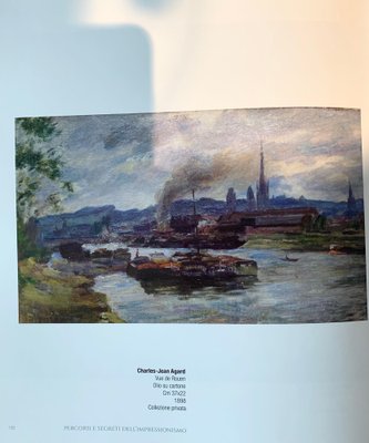 Charles Jean Agard View of Rouen France, Impressionist 19th Century, Oil, 1898-QUE-981143