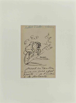 Charles Laborde, The Rider, Original China Ink Drawing, 1935-ZCI-1403410