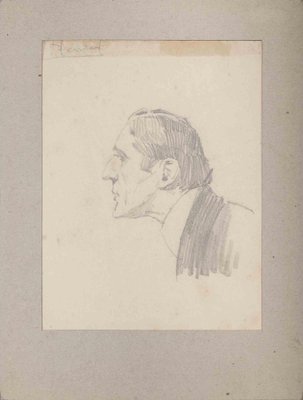 Charles Paul Renouard, Portrait d'un Homme, Original Drawing, Early 1900s-ZCI-1362552