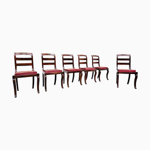 Charles X Mahogany Chairs, Set of 6-FGA-922978