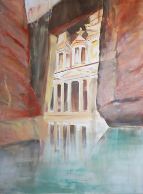 Charlotte Pivard, Petra, The Submerged Treasure, Acrylic Painting-ZHZ-1752929