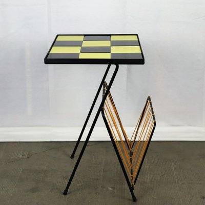 Checkered Side Table, 1960s-YBU-1377184