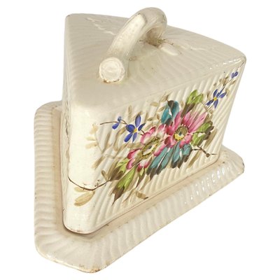 Cheese Tray in Ceramic in White Color, France, 1970s-UR-1720208