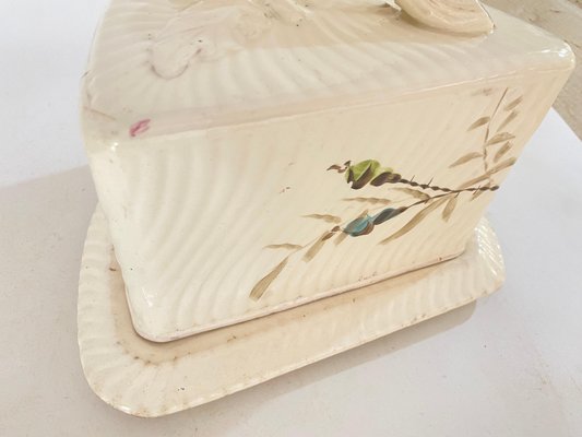 Cheese Tray in Ceramic in White Color, France, 1970s-UR-1720208