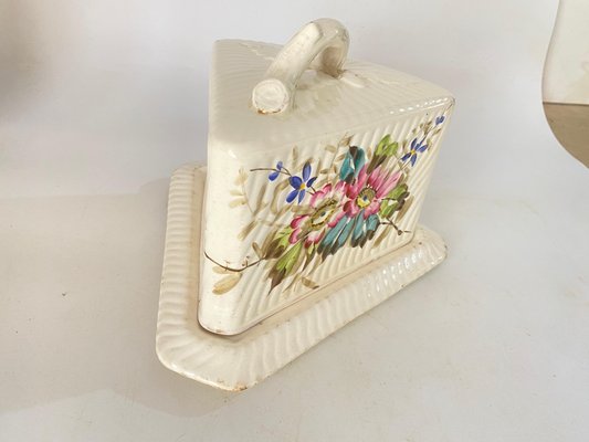 Cheese Tray in Ceramic in White Color, France, 1970s-UR-1720208