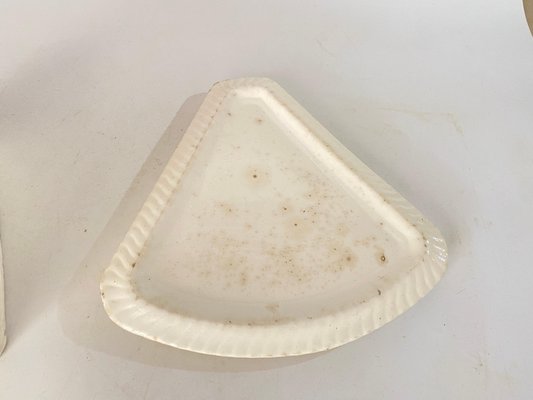 Cheese Tray in Ceramic in White Color, France, 1970s-UR-1720208