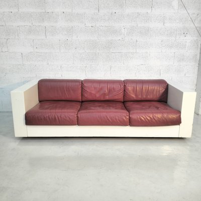 Cherry Saratoga 3-Seater Sofa attributed to Massimo & Lella Vignelli for Poltronova, 1960s-1970s-RNN-1716306