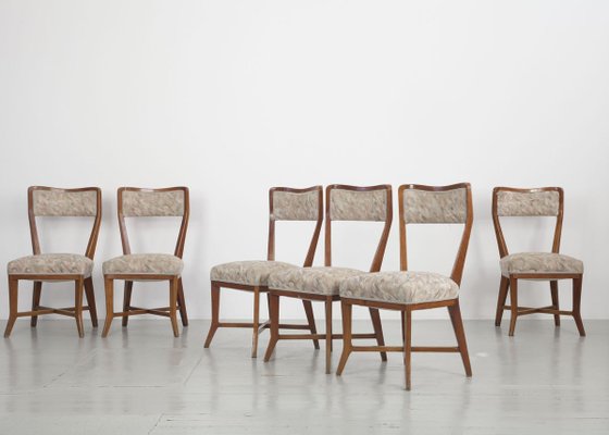 Cherry Wood Dining Chairs by Melchiorre Bega for Bega Bologna , 1950s, Set of 6-AA-825803