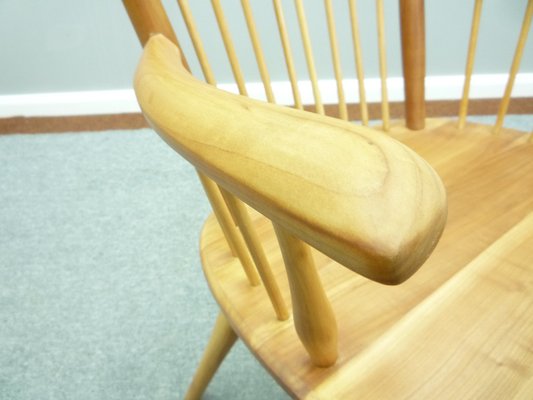 Cherry Wood Wingback Chair by Albert Haberer for Fleiner, 1940s-UG-1343647