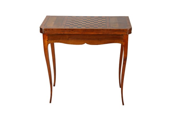 Cherrywood and Walnut Card Table, 1830s-YZB-2035630