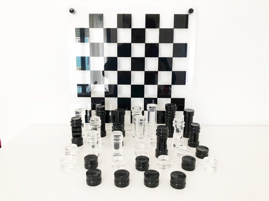 Chessboard in Acrylic Glass by Felice Antonio Botta, 1970-OLY-1240251