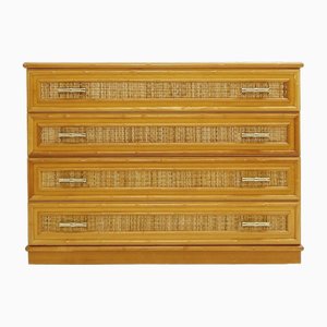 Chest of Drawers in Bamboo and Rattan, 1980s-NYF-2018798