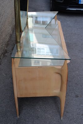 Chest of Drawers in Maple and Brass by Silvio Cavatorta, Italy, 1950s-EH-1058655