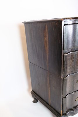 Chest of Drawers in Stained Oak with Brass, 1700s-UY-1723429