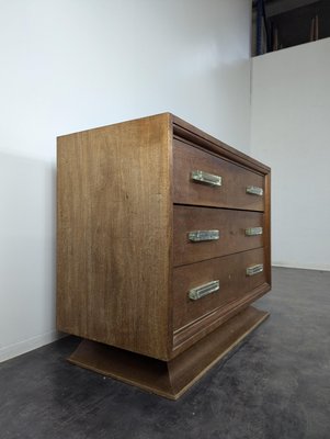 Chest of Drawers with Glass Block Handles, 1940s-HLV-2024366