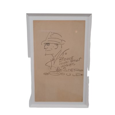 Chester Gould, Dick Tracy, 1987, Pencil on Paper, Framed-TCS-1156337