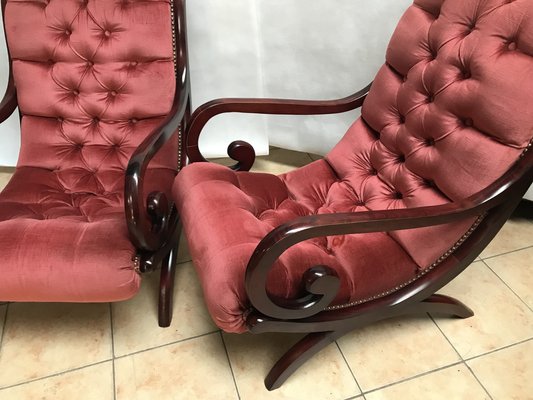 Chesterfield Armchairs, 1970s, Set of 2-WQQ-1239136