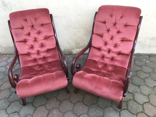 Chesterfield Armchairs, 1970s, Set of 2-WQQ-1239136