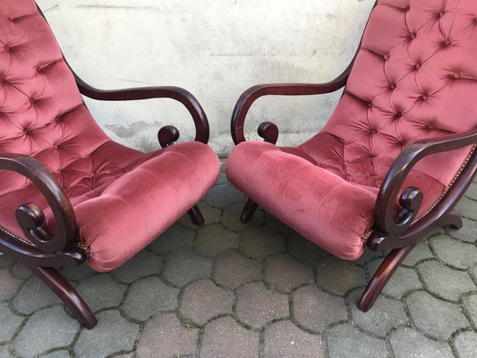 Chesterfield Armchairs, 1970s, Set of 2-WQQ-1239136