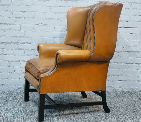 Chesterfield Wingback Armchair, England, 1960s-QFD-971832