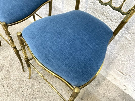 Chiavari Brass Dining Chair, 1970s-ZFK-2041323