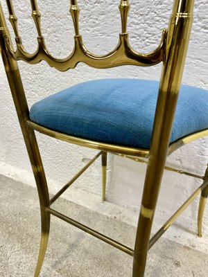 Chiavari Brass Dining Chair, 1970s-ZFK-2041323