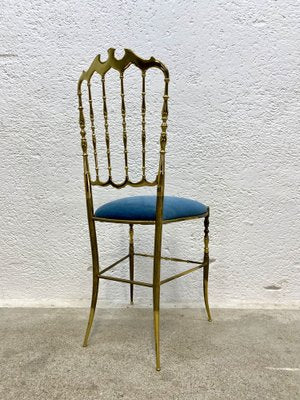 Chiavari Brass Dining Chair, 1970s-ZFK-2041323