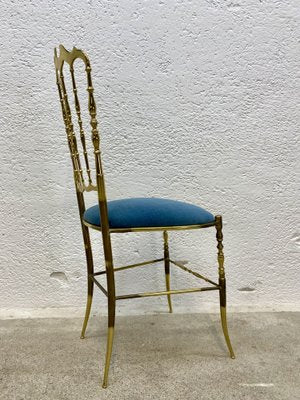 Chiavari Brass Dining Chair, 1970s-ZFK-2041323