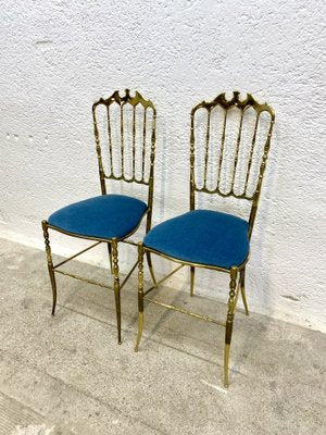 Chiavari Brass Dining Chair, 1970s-ZFK-2041323