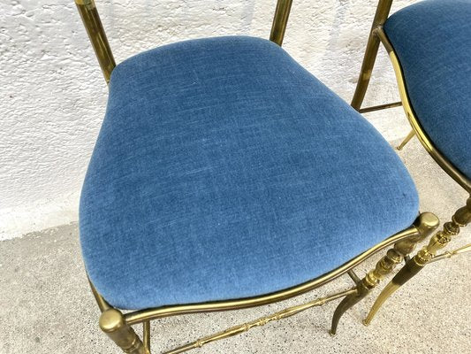 Chiavari Brass Dining Chair, 1970s-ZFK-2041323