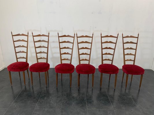 Chiavarina Chairs, 1960s, Set of 6-IJR-1075221