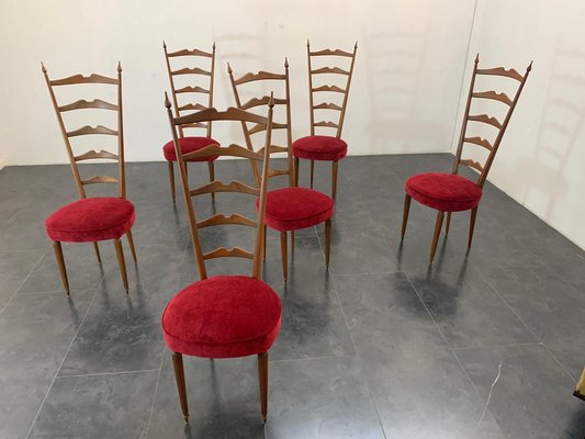 Chiavarina Chairs, 1960s, Set of 6-IJR-1075221