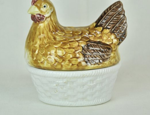 Chicken-Shaped Egg Cup with White Base, 1970s-ROJ-2041184