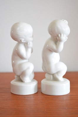 Children Figurines by Svend Lindhart for Bing & Grondahl, 1970s, Set of 2-OV-843689