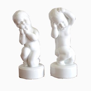 Children Figurines by Svend Lindhart for Bing & Grondahl, 1970s, Set of 2-OV-843689