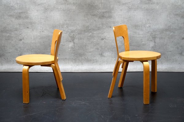 Children's Chairs by Alvar Aalto for Artek, 1960s, Set of 2-CIP-1743100