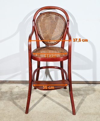 Children's High Chair in Beech by Michael Thonet for Thonet, 1890s-RVK-1771157