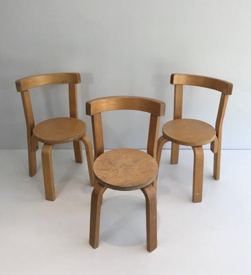 Childrens Chairs, 1970s, Set of 3-BA-697563