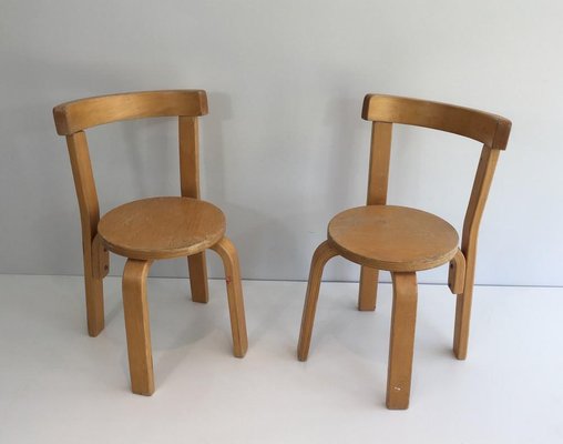 Childrens Chairs, 1970s, Set of 3-BA-697563