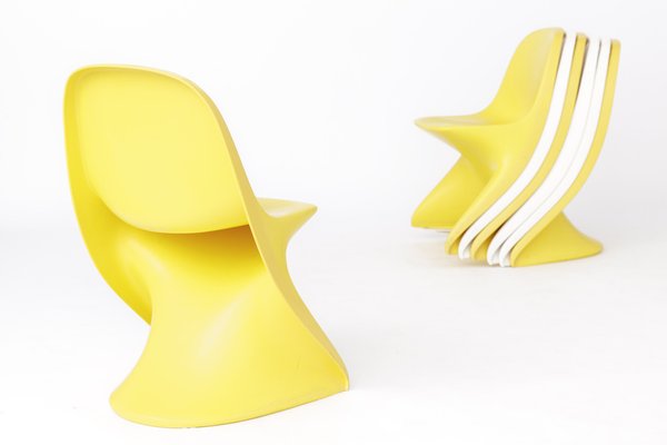 Childrens Chairs Cassalino by Alexander Begge for Manufacturer Casala, Germany, 1970s, Set of 7-DOM-1729619