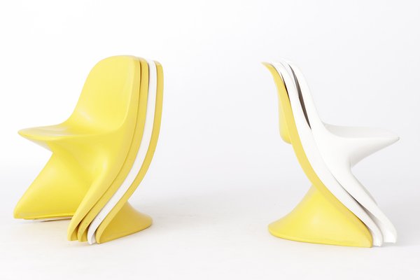 Childrens Chairs Cassalino by Alexander Begge for Manufacturer Casala, Germany, 1970s, Set of 7-DOM-1729619