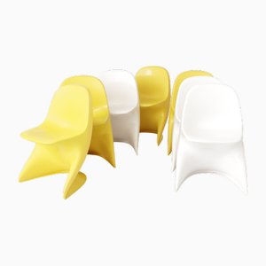 Childrens Chairs Cassalino by Alexander Begge for Manufacturer Casala, Germany, 1970s, Set of 7-DOM-1729619