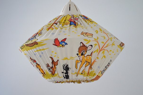 Childrens Room Ceiling Lamp with Walt Disney Decoration, 1950s-OV-628217