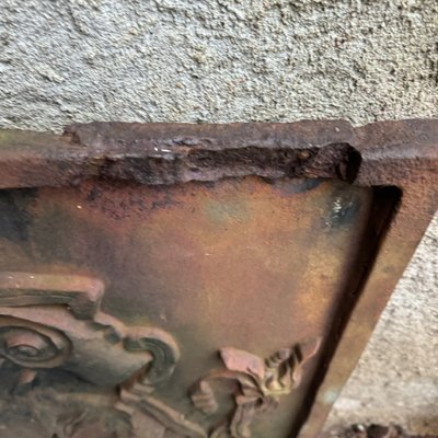 Chimney Fireback in Cast Iron, 1900s-SDV-1802356