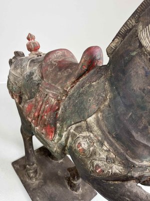 Chinese Artist, Tang Style Wooden Horse, Early 19th Century, Wood & Gesso-DWL-1397543