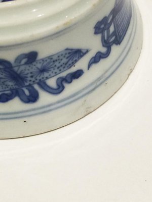 Chinese Blue & White Porcelain Salt Cellars by Kangxi, Set of 2-UCH-1224648