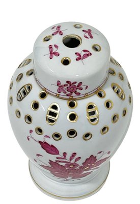 Chinese Bouquet Potpourri Lidded Vase in Porcelain, 1920-UCH-1224424